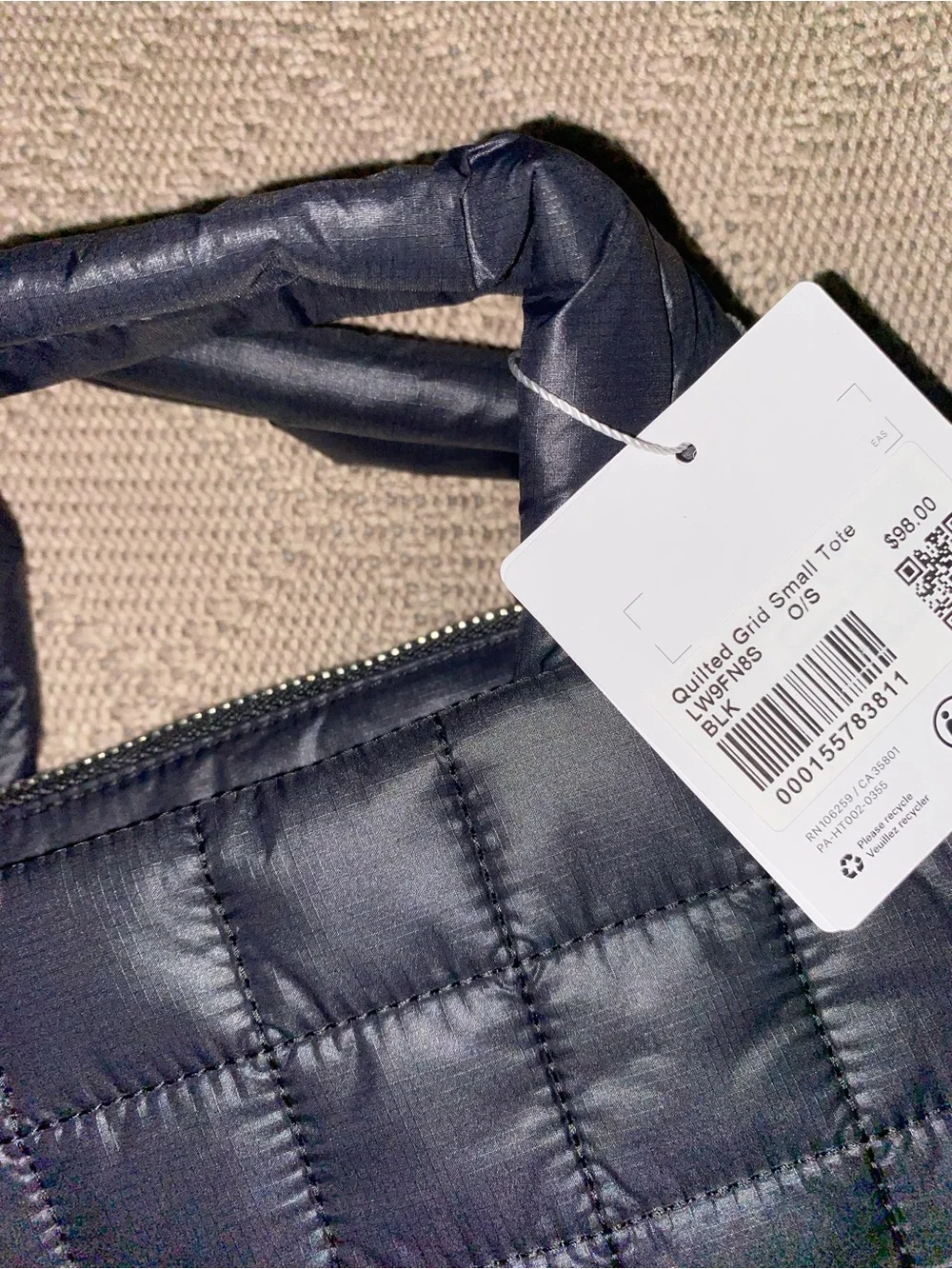 Lululemon mini tote